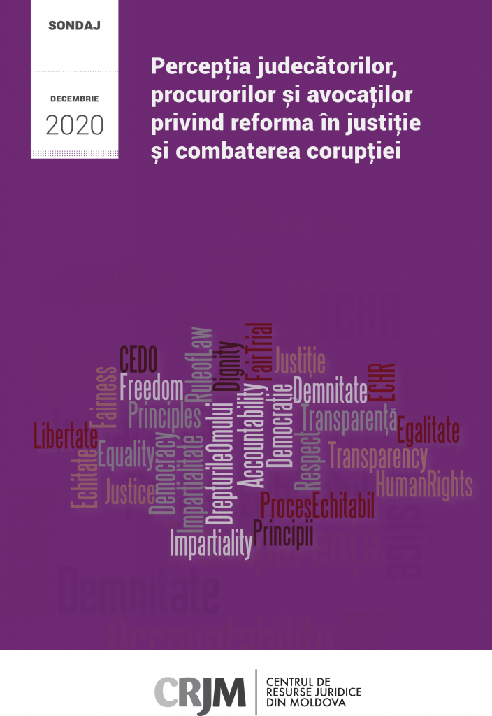 Sondaj: Percepţia judecătorilor, procurorilor și avocaţilor privind reforma în justiţie